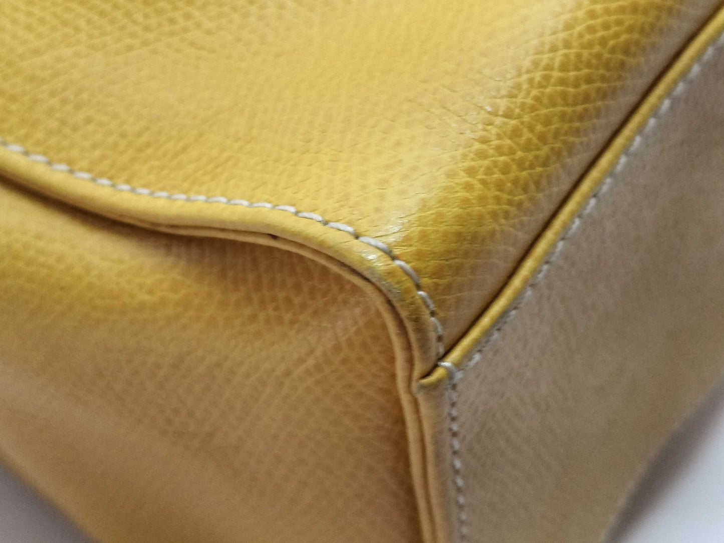 LOEWE Leather Tote Anagram Yellow Gold Hardware Shoulder Bag