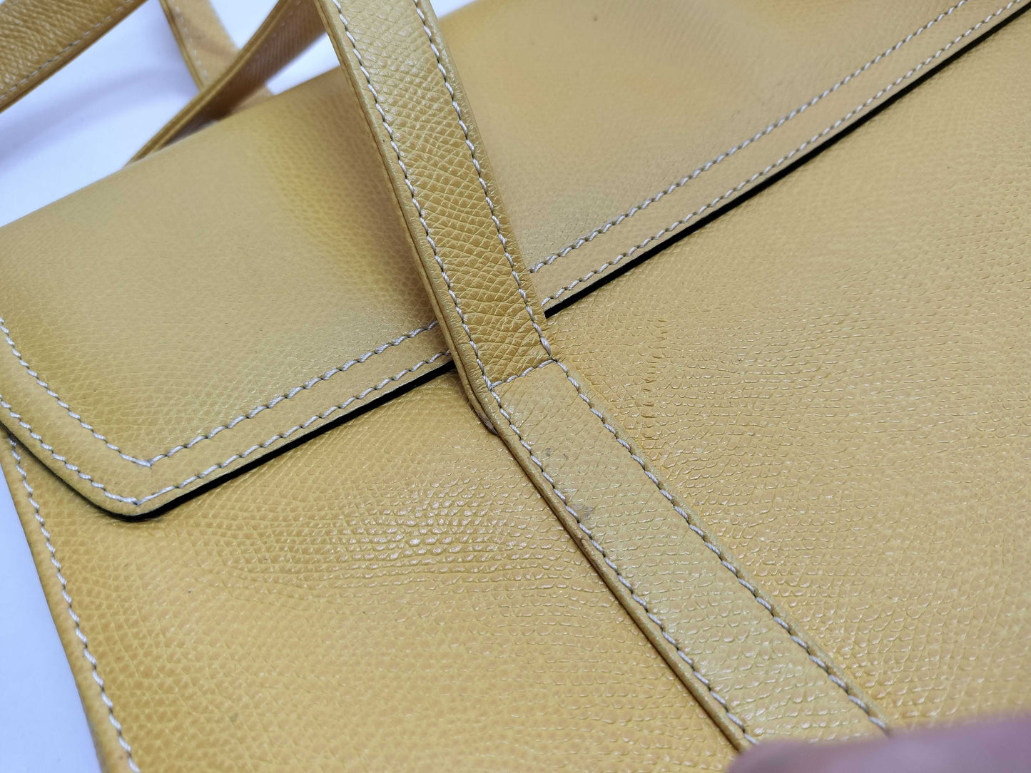 LOEWE Leather Tote Anagram Yellow Gold Hardware Shoulder Bag