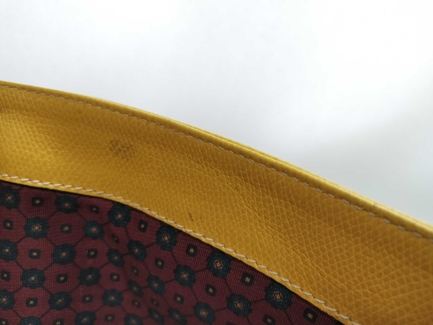 LOEWE Leather Tote Anagram Yellow Gold Hardware Shoulder Bag