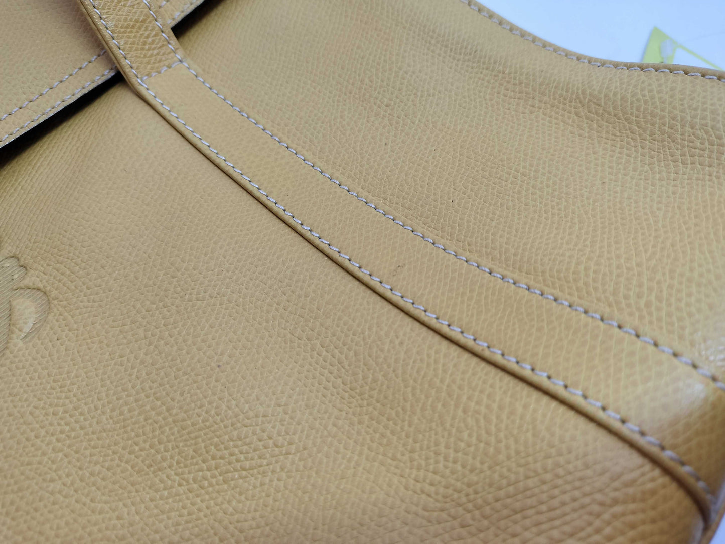 LOEWE Leather Tote Anagram Yellow Gold Hardware Shoulder Bag