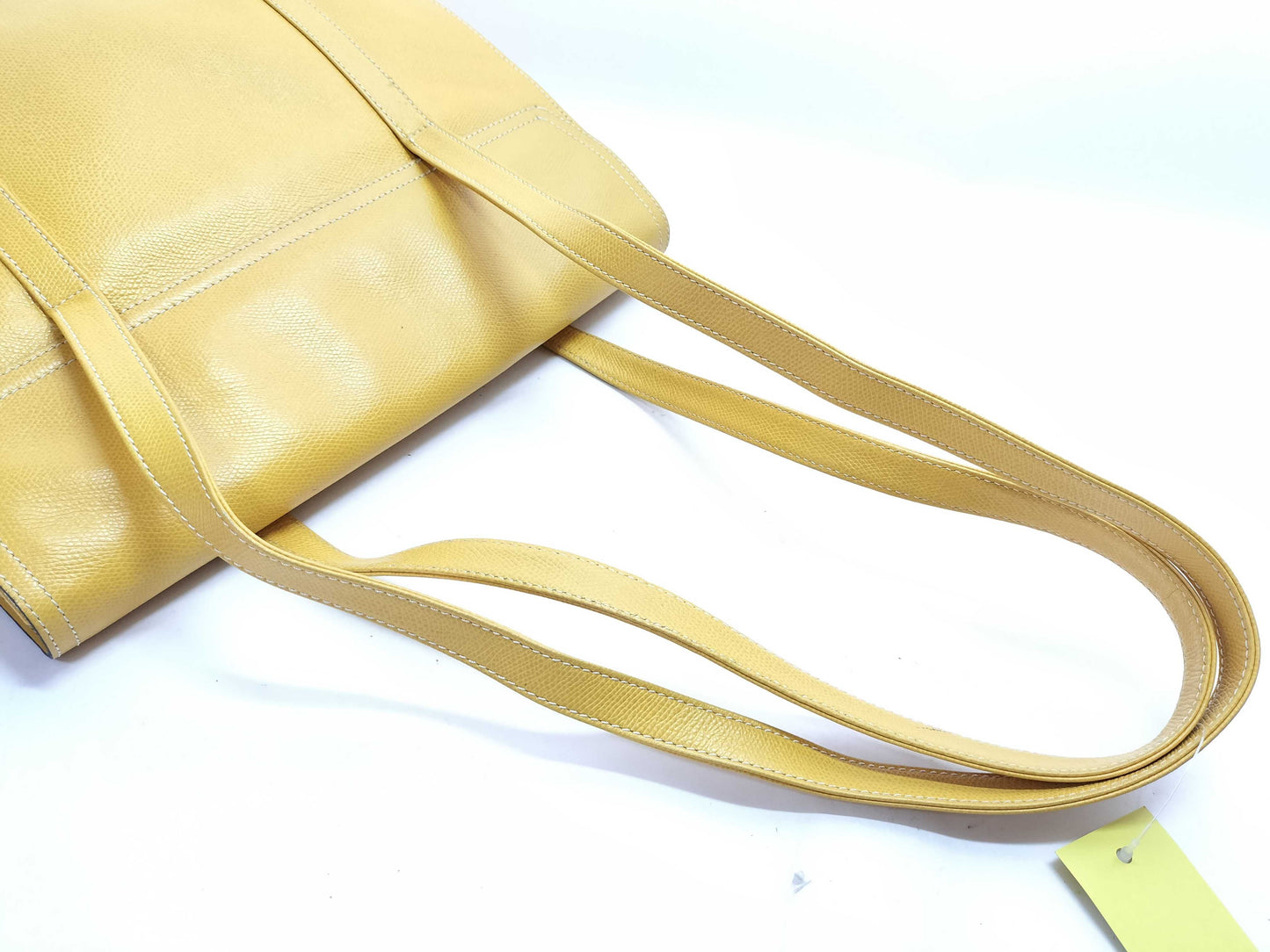 LOEWE Leather Tote Anagram Yellow Gold Hardware Shoulder Bag