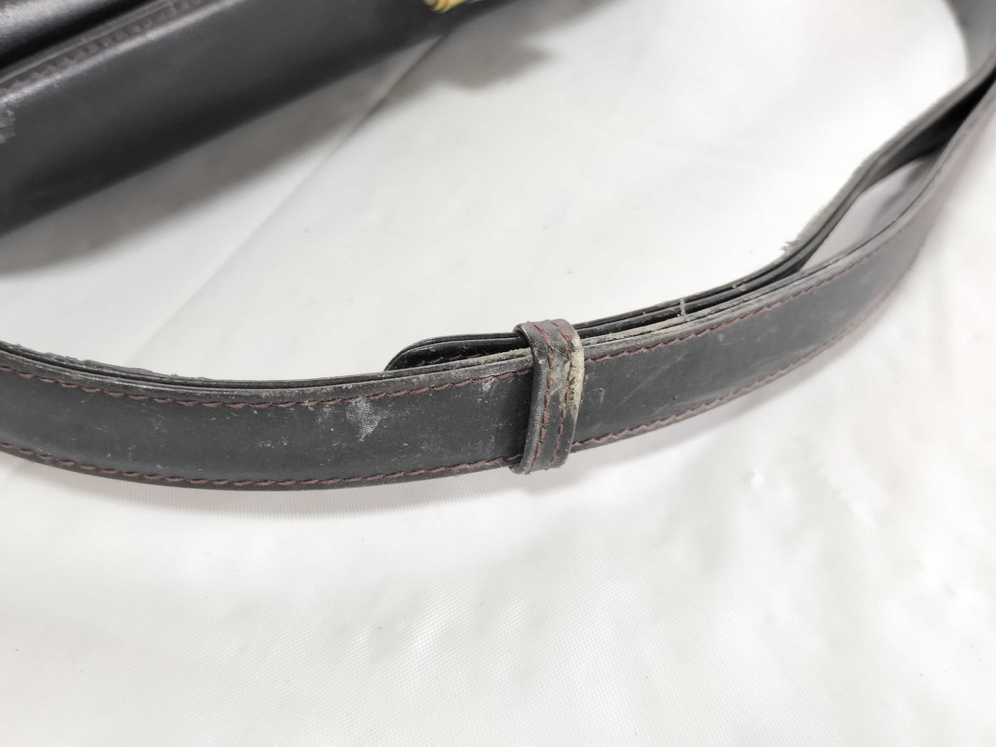 GUCCI One-Shoulder Leather Old Turnlock Shoulder Bag
