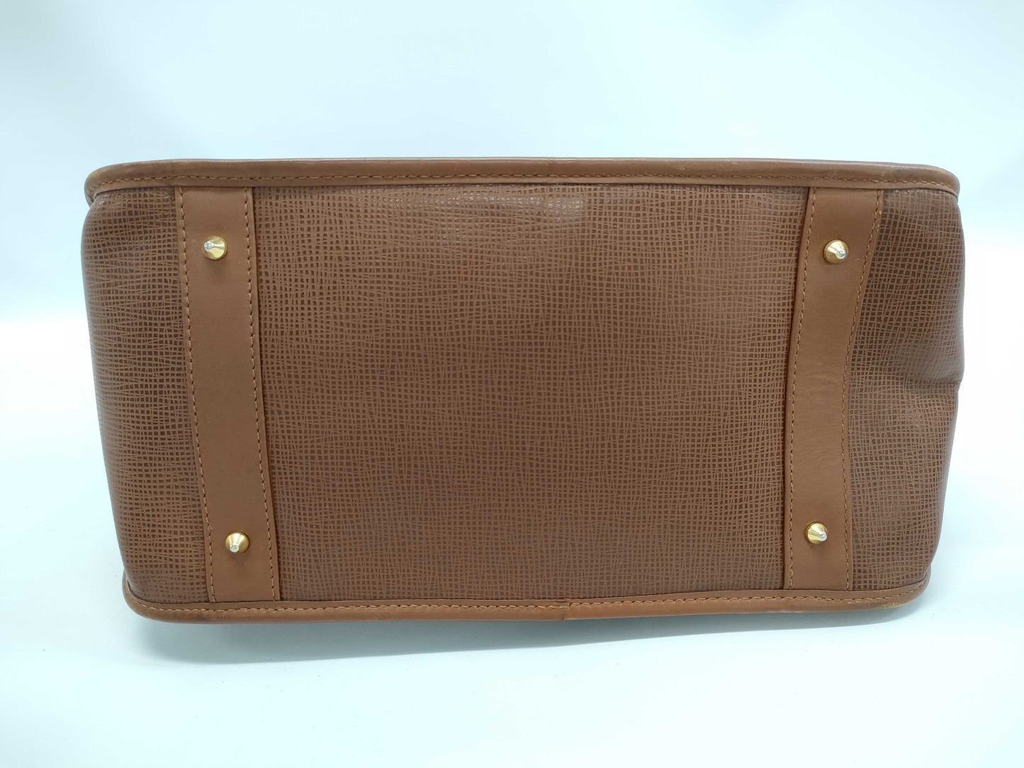 HUNTING WORLD Leather Handbag Brown Handbag