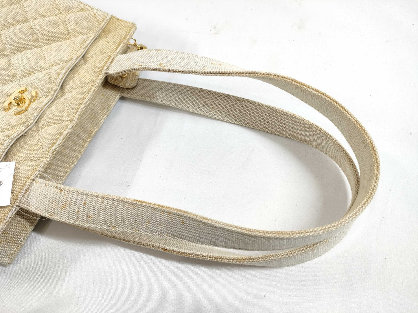 CHANEL Canvas Tote Handbag