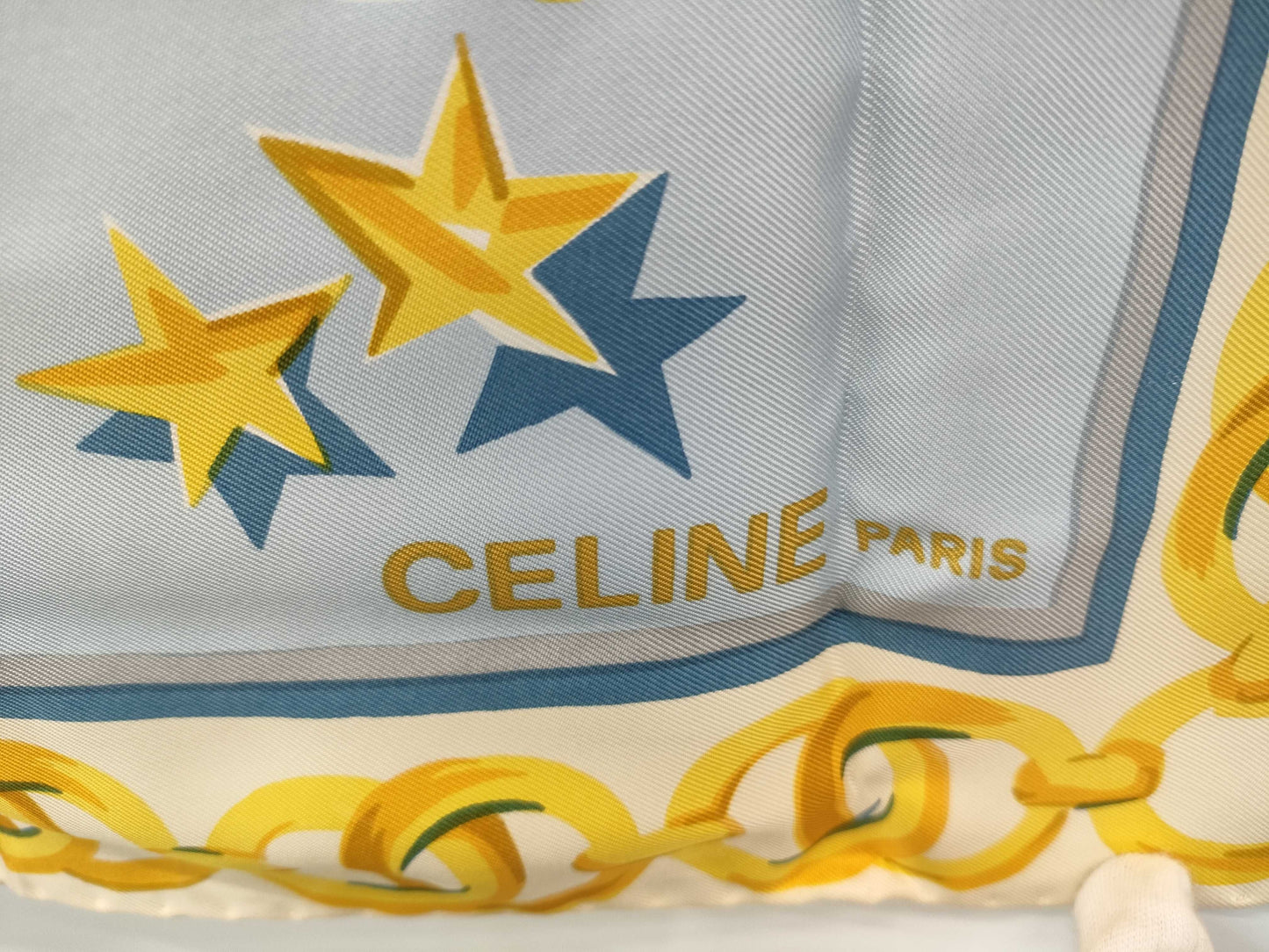 CELINE Blue Scarf