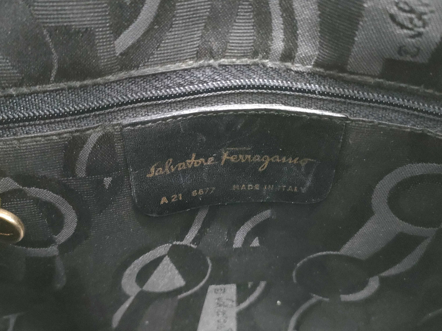 Salvatore Ferragamo Embossed A21 6677 Shoulder Bag
