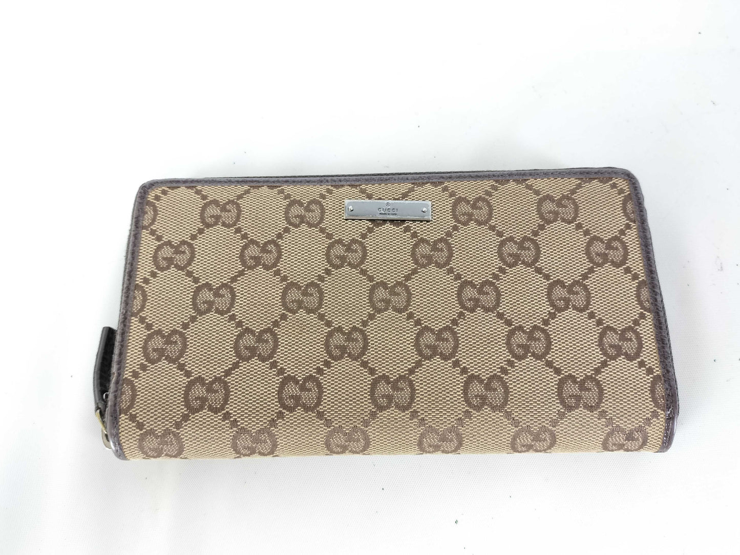 GUCCI GG Canvas Round Long Wallet