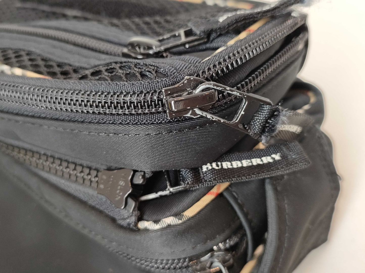 BURBERRY Nova Check Nylon Shoulder Bag