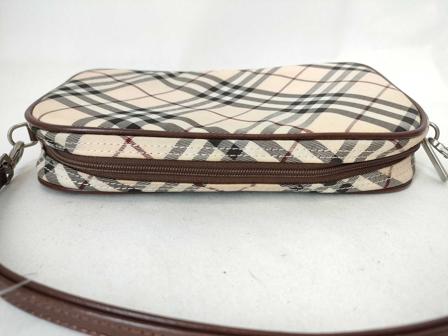 BURBERRY Blue Label Nova Check Blue Label Handbag with Pouch