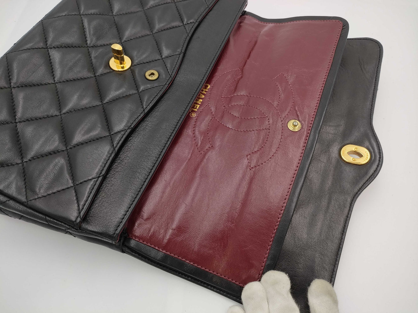 CHANEL Lambskin Paris Limited Edition Matelasse Shoulder Bag