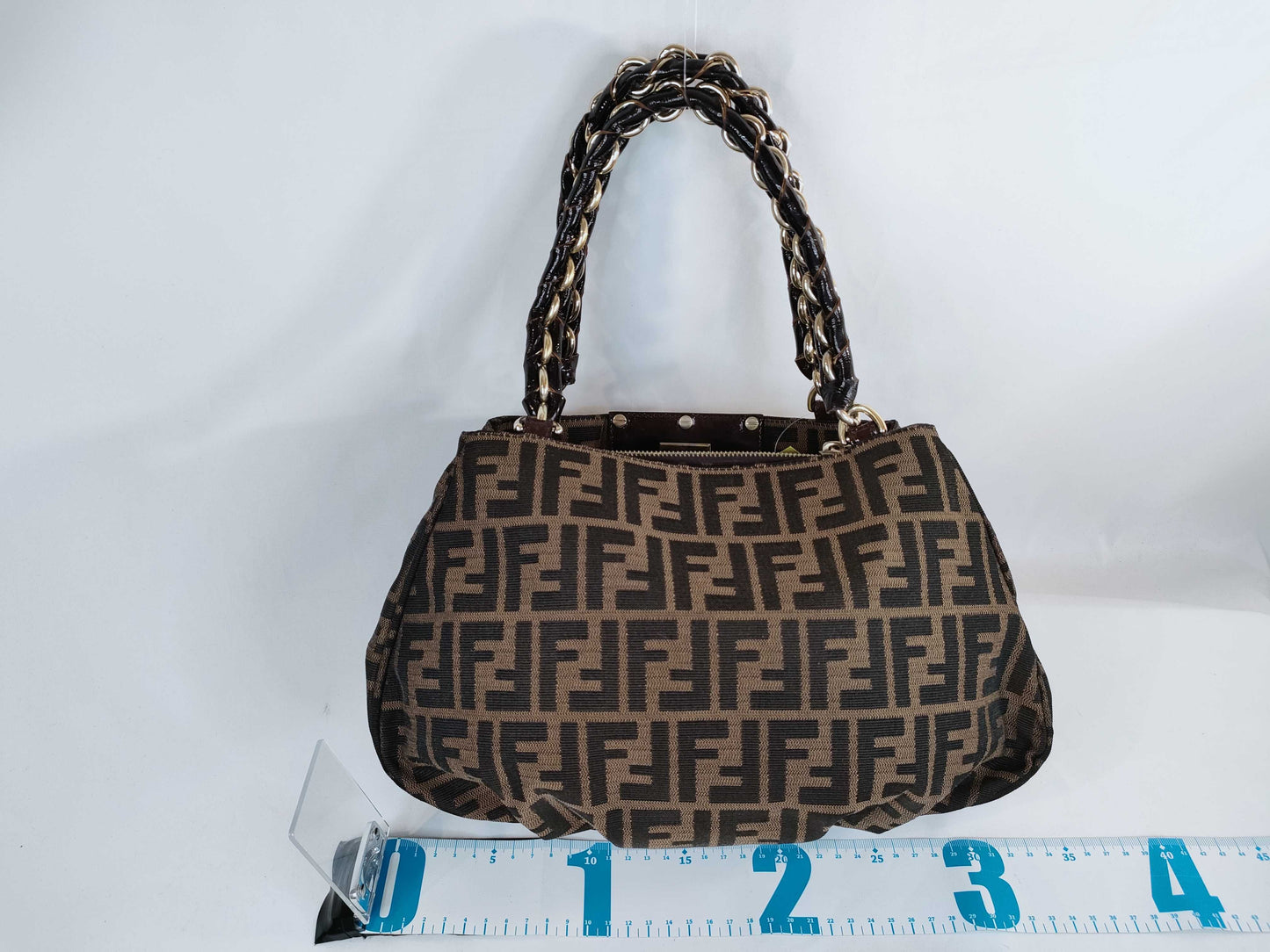 FENDI Zucca pattern chain bag handbag