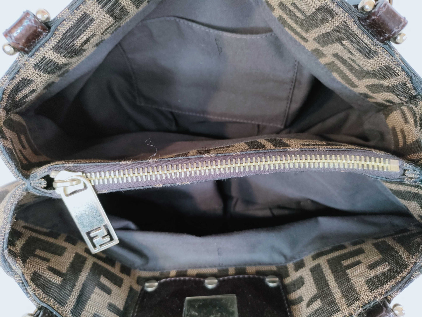 FENDI Zucca pattern chain bag handbag