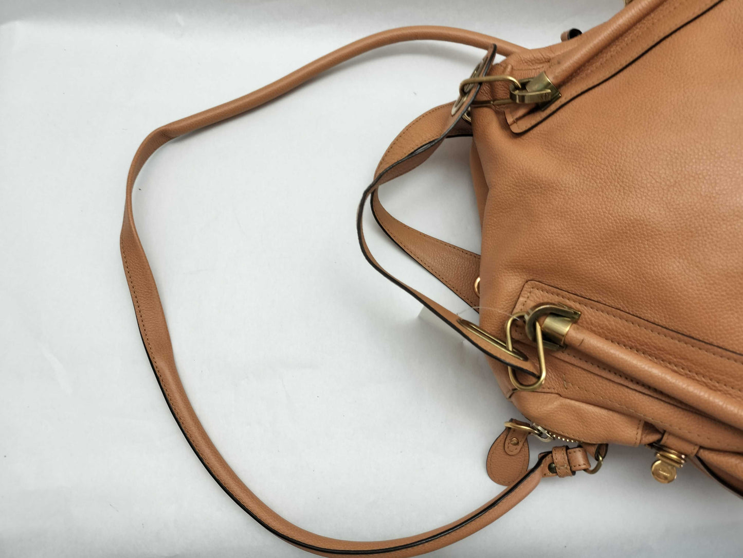 Chloe Paraty 2-way leather brown shoulder bag