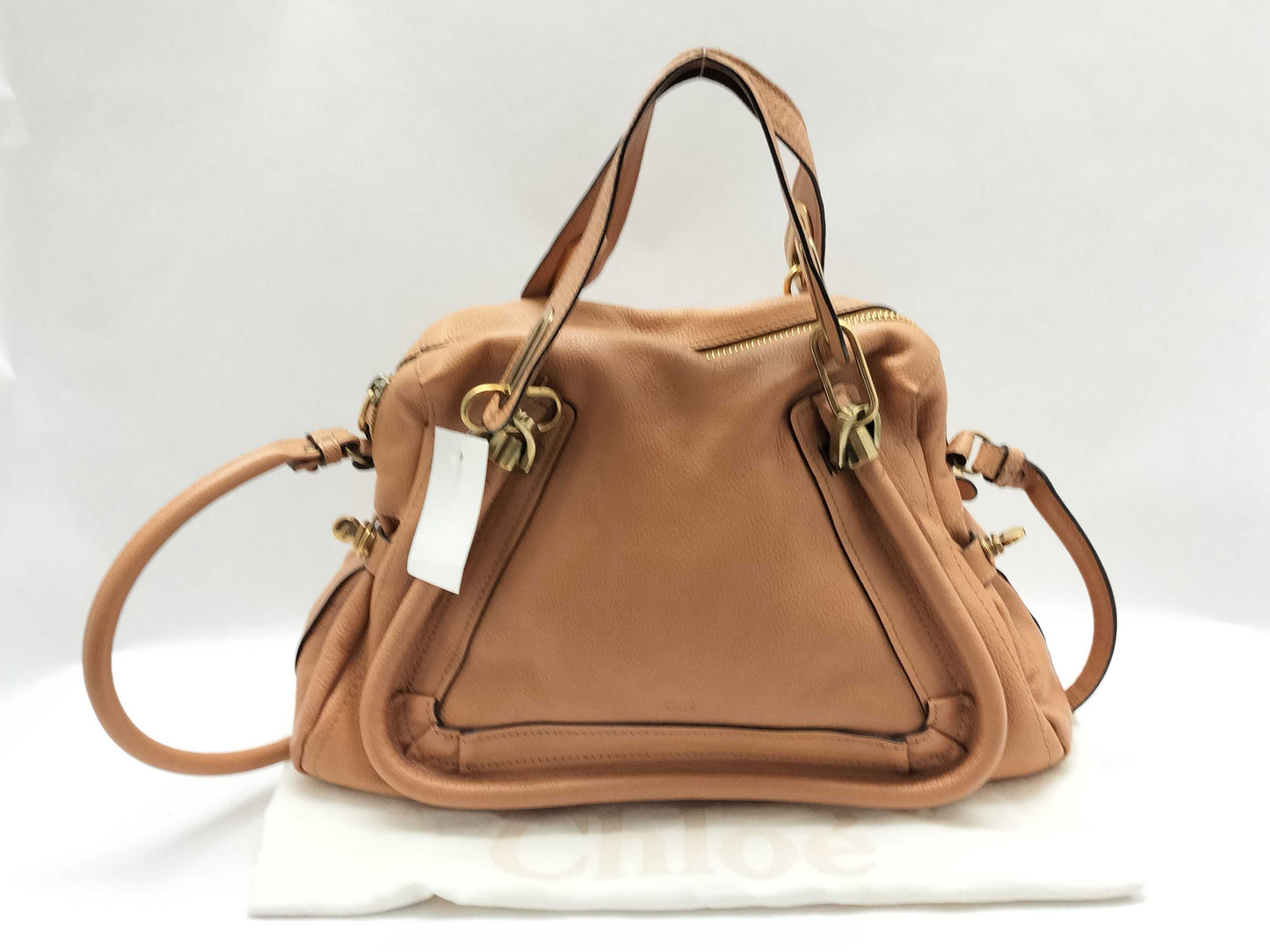 Chloe Paraty 2-way leather brown shoulder bag