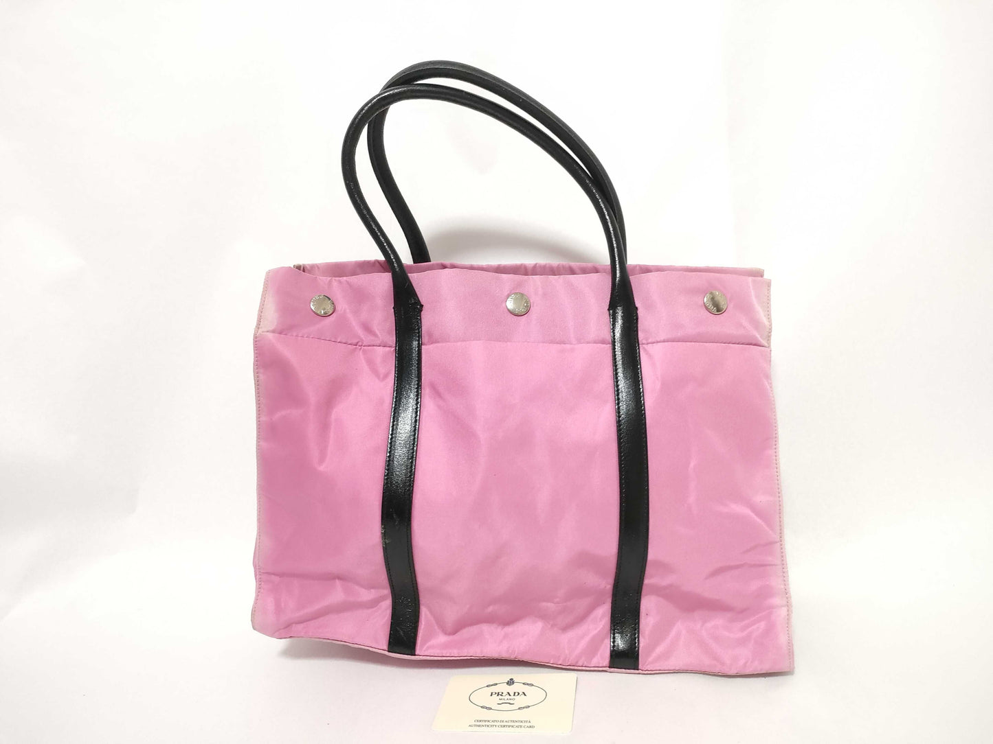 PRADA nylon pink tote bag