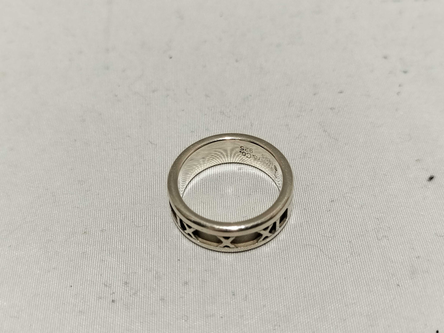 Tiffany & Co. Atlas Numeric Silver Ring
