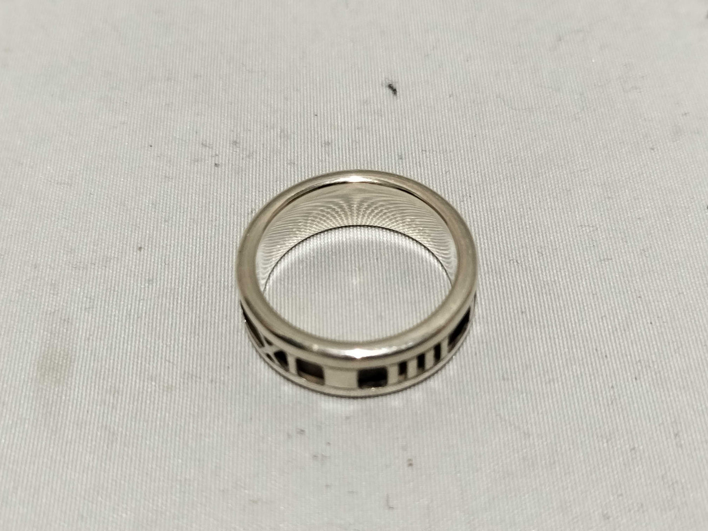 Tiffany & Co. Atlas Numeric Silver Ring