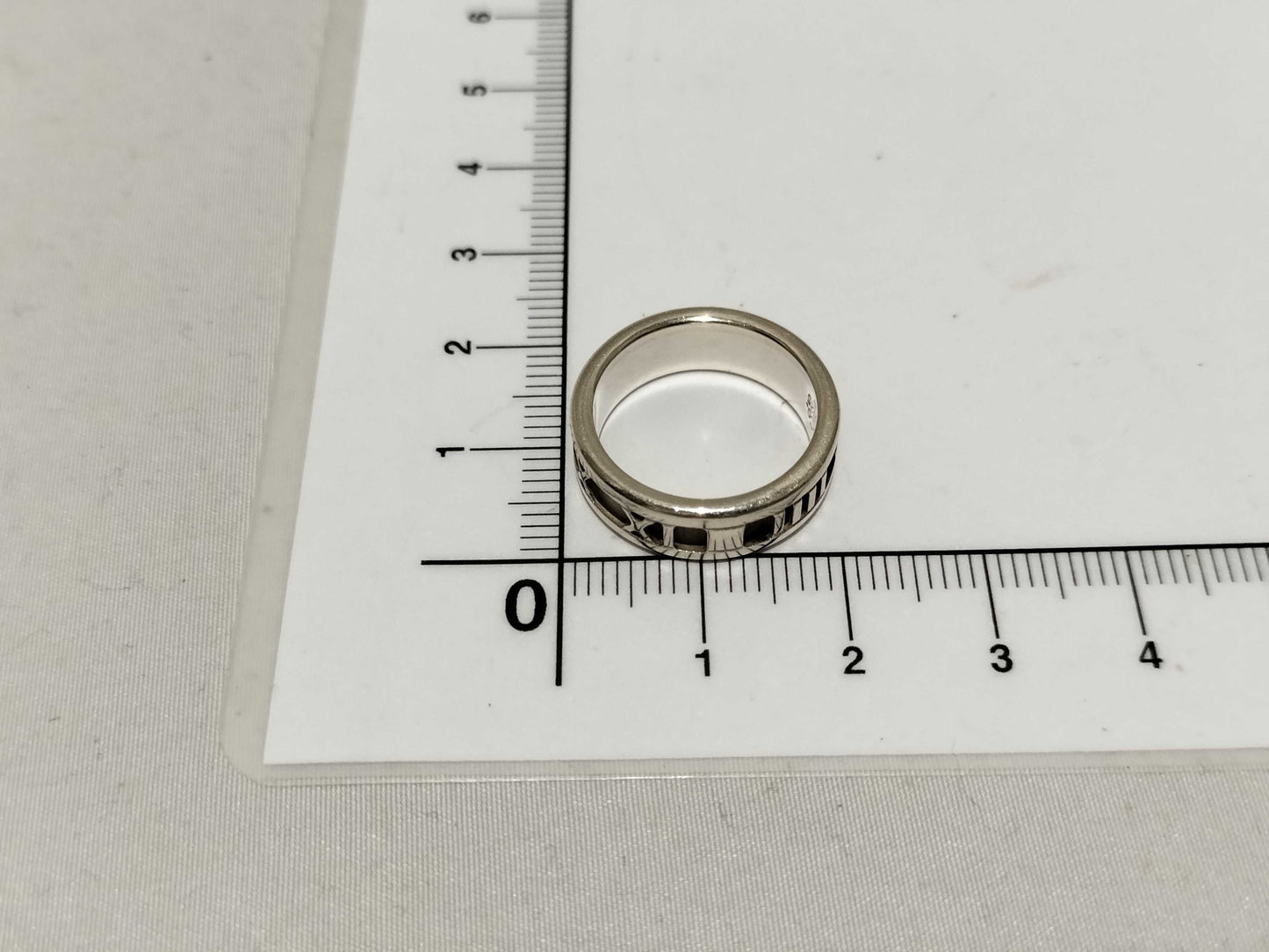 Tiffany & Co. Atlas Numeric Silver Ring