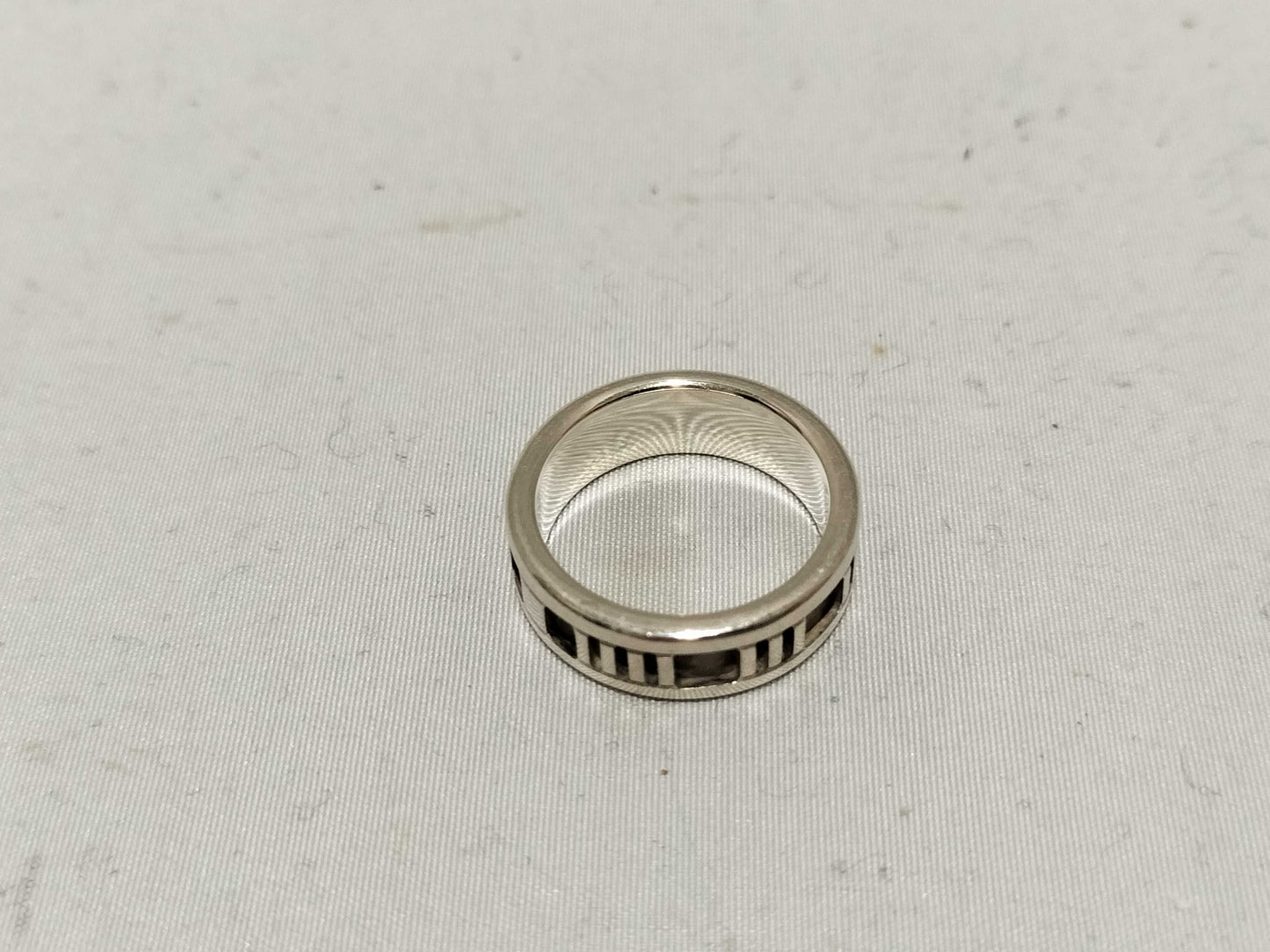 Tiffany & Co. Atlas Numeric Silver Ring
