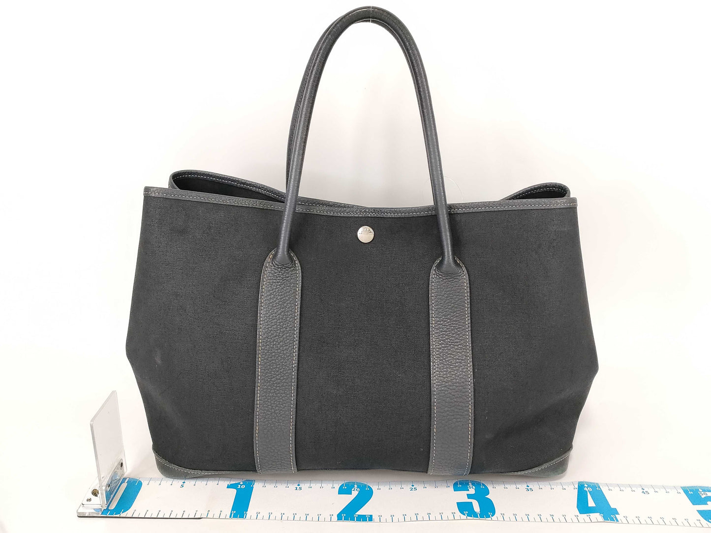 HERMES Garden Party K Stamped Tote Bag
