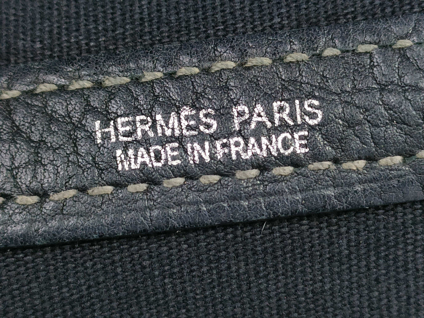 HERMES Garden Party K Stamped Tote Bag