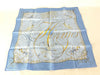 HERMES Petit Carre Carre 45 EFFLUVES Light Blue Unused Scarf
