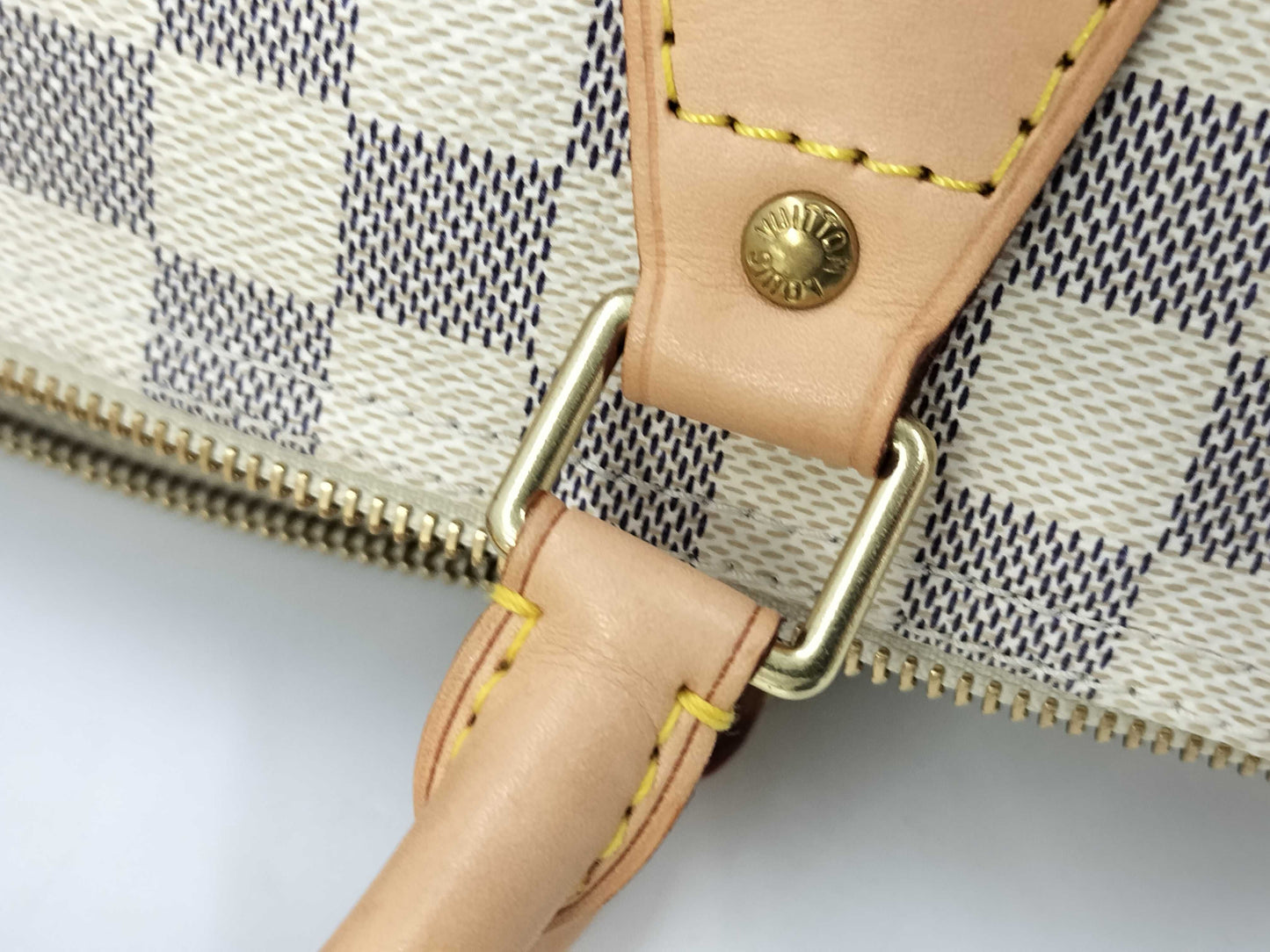 LOUIS VUITTON DU1097 Damier Azur Keepall 30 Handbag