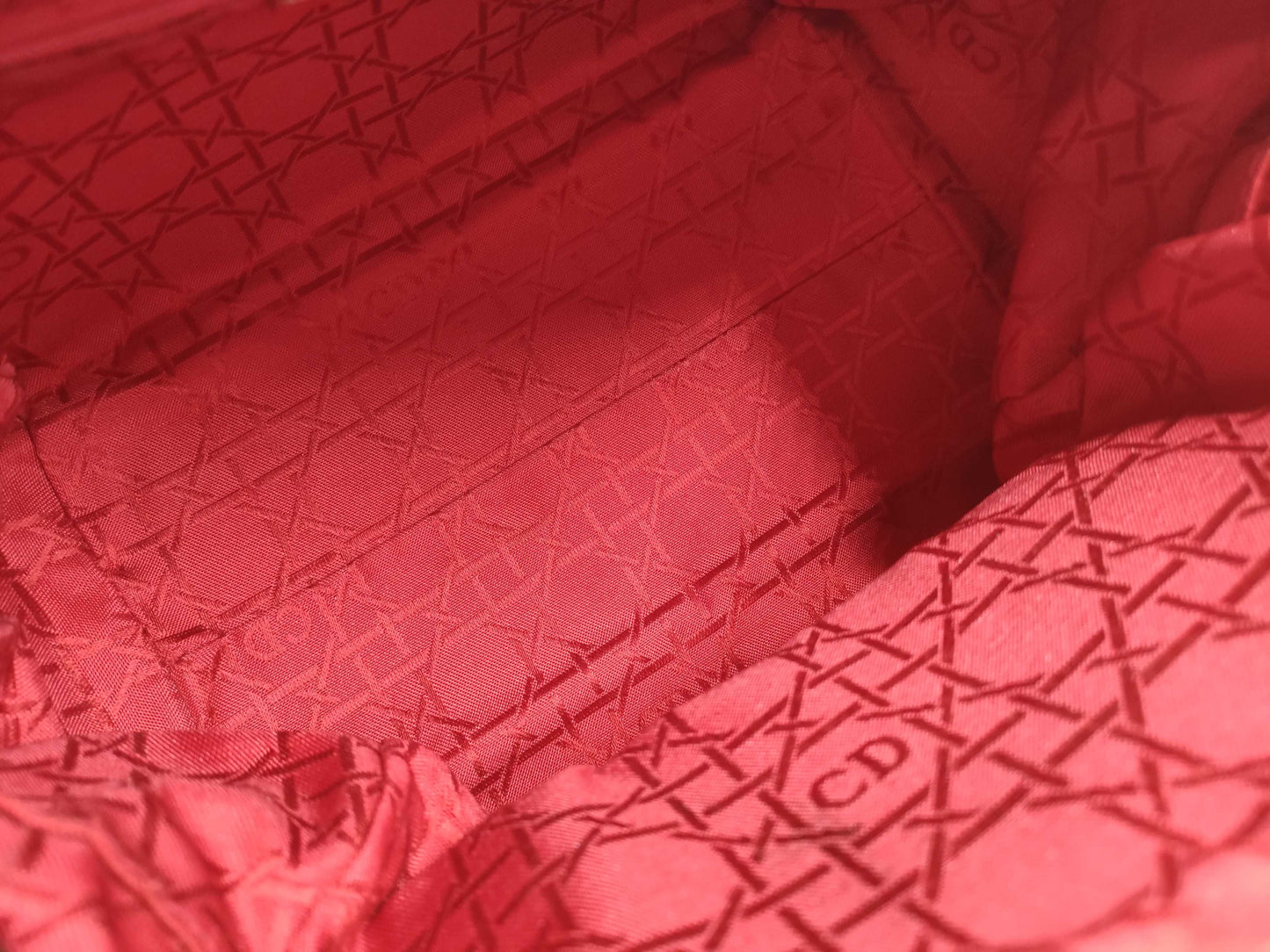 Dior Lady Dior Cannage/Nylon/GD Hardware/Handbag