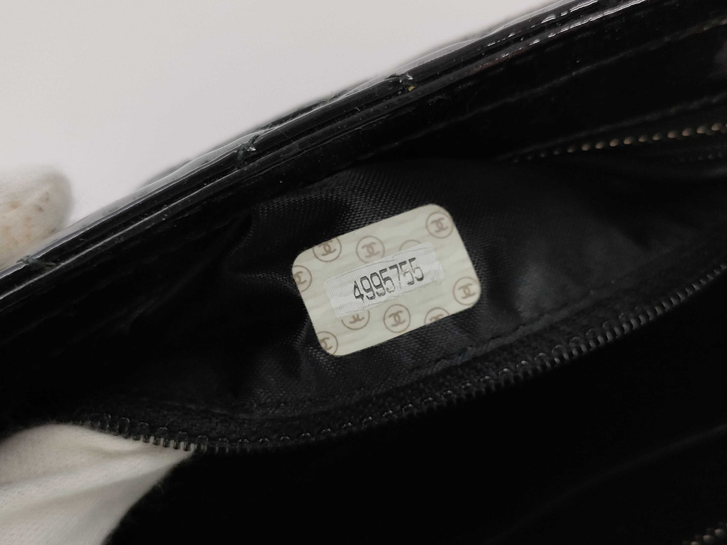 CHANEL Enamel Quilted Handbag