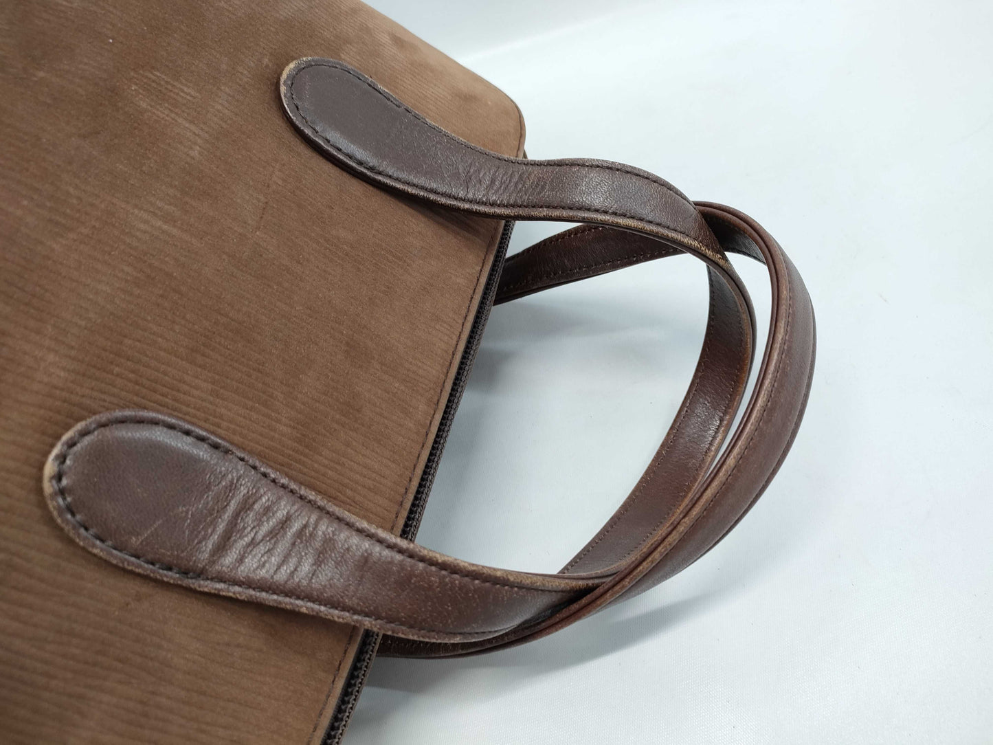 GIVENCHY Suede-Look Leather Handbag Brown