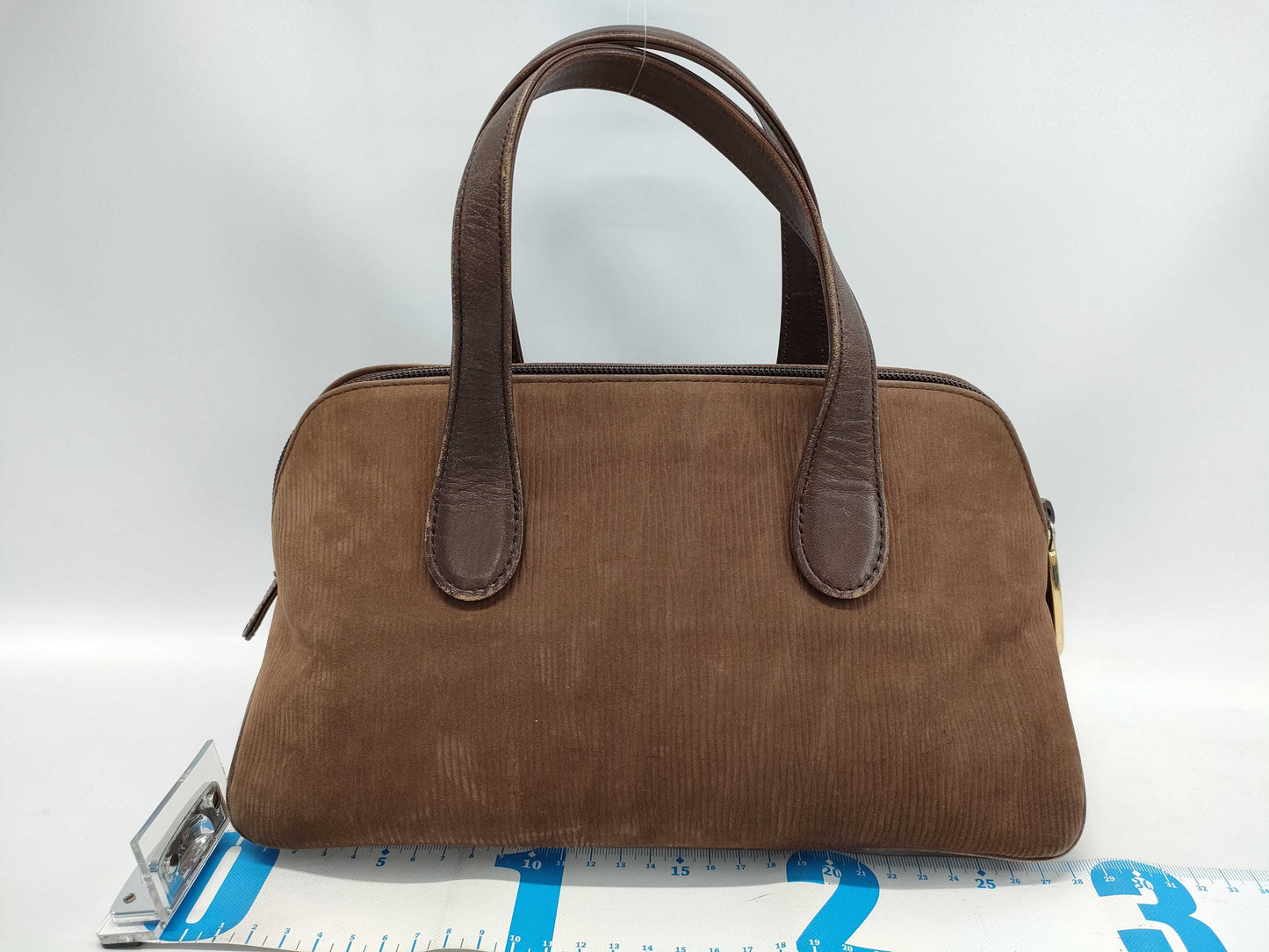 GIVENCHY Suede-Look Leather Handbag Brown