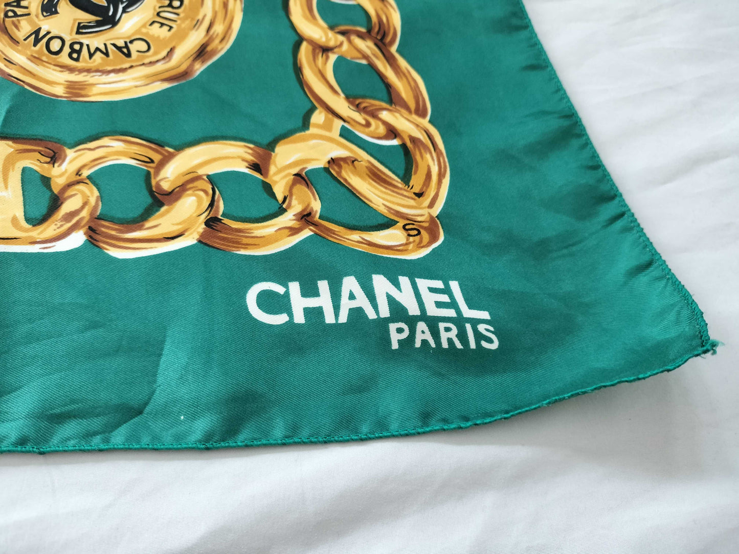 CHANEL Coco Mark Coco Chain Scarf