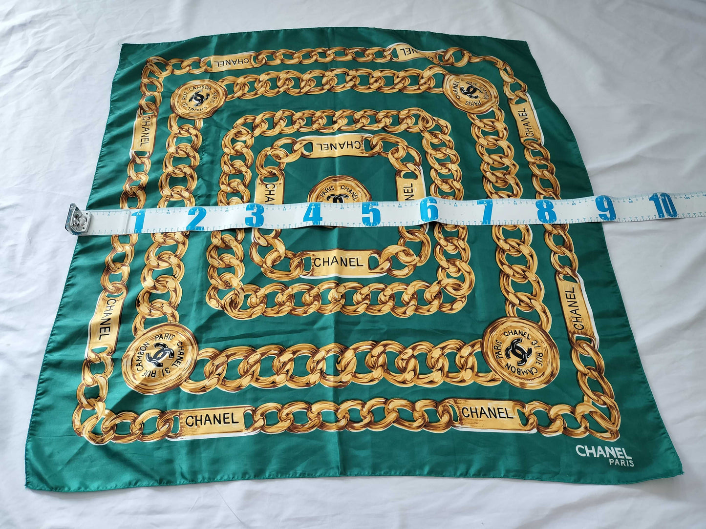 CHANEL Coco Mark Coco Chain Scarf