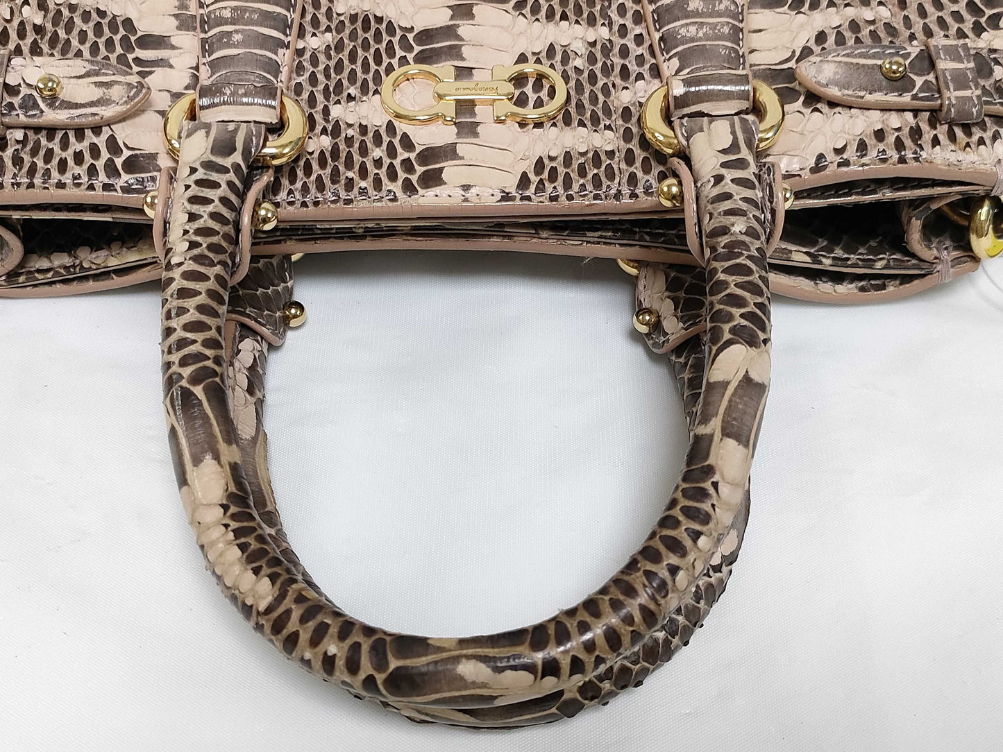 Salvatore Ferragamo Python 2-way handbag