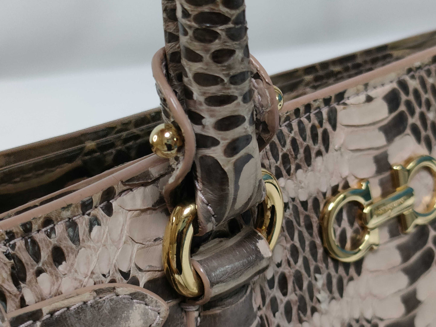 Salvatore Ferragamo Python 2-way handbag
