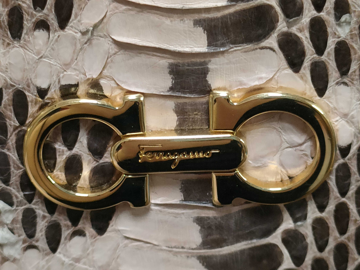 Salvatore Ferragamo Python 2-way handbag