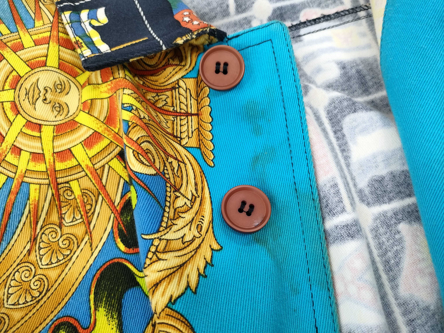Versace patterned shirt jacket