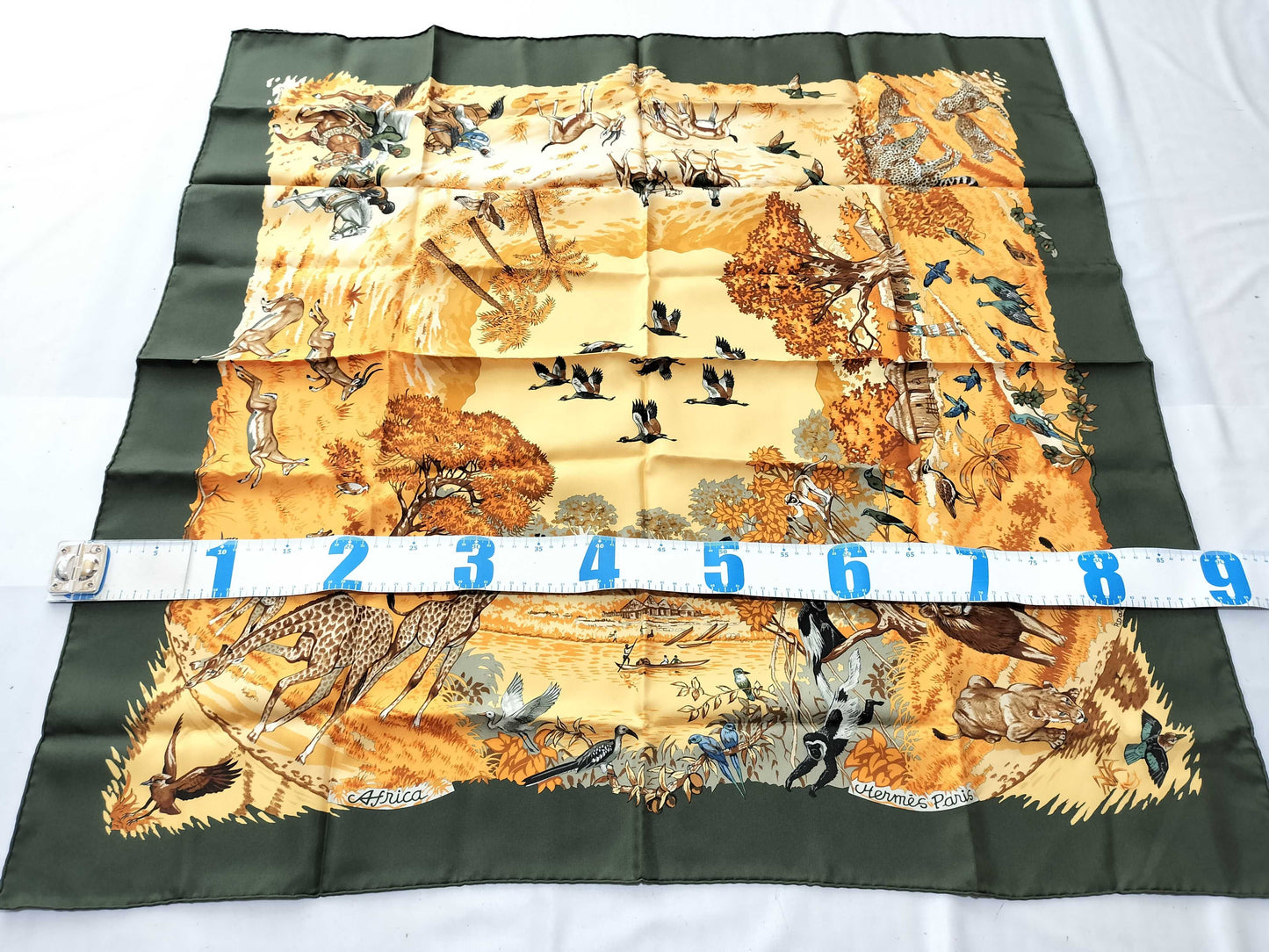 HERMES Carré 90/Africa/Scarf with tag