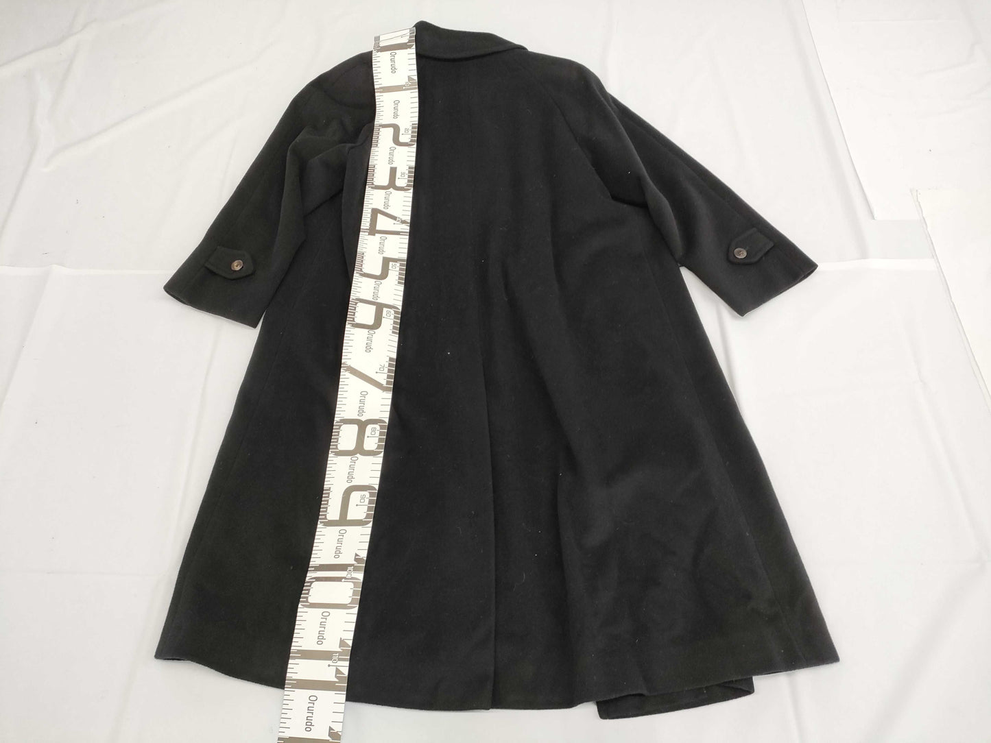 BURBERRY Long Coat, Cashmere, Embroidered Lining
