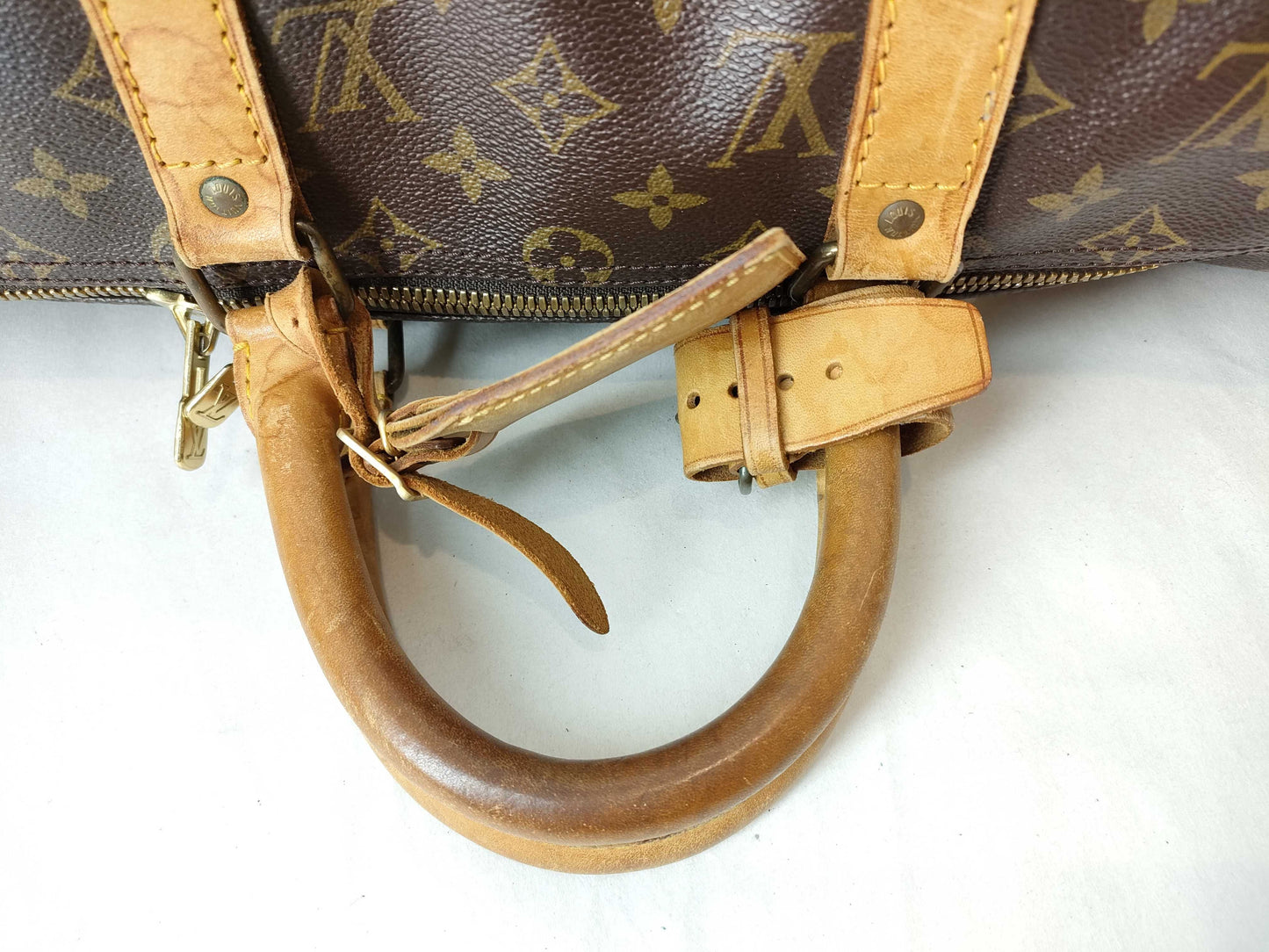 LOUIS VUITTON RFID verification failed. 832SD Monogram Keepall 50 Boston Bag.