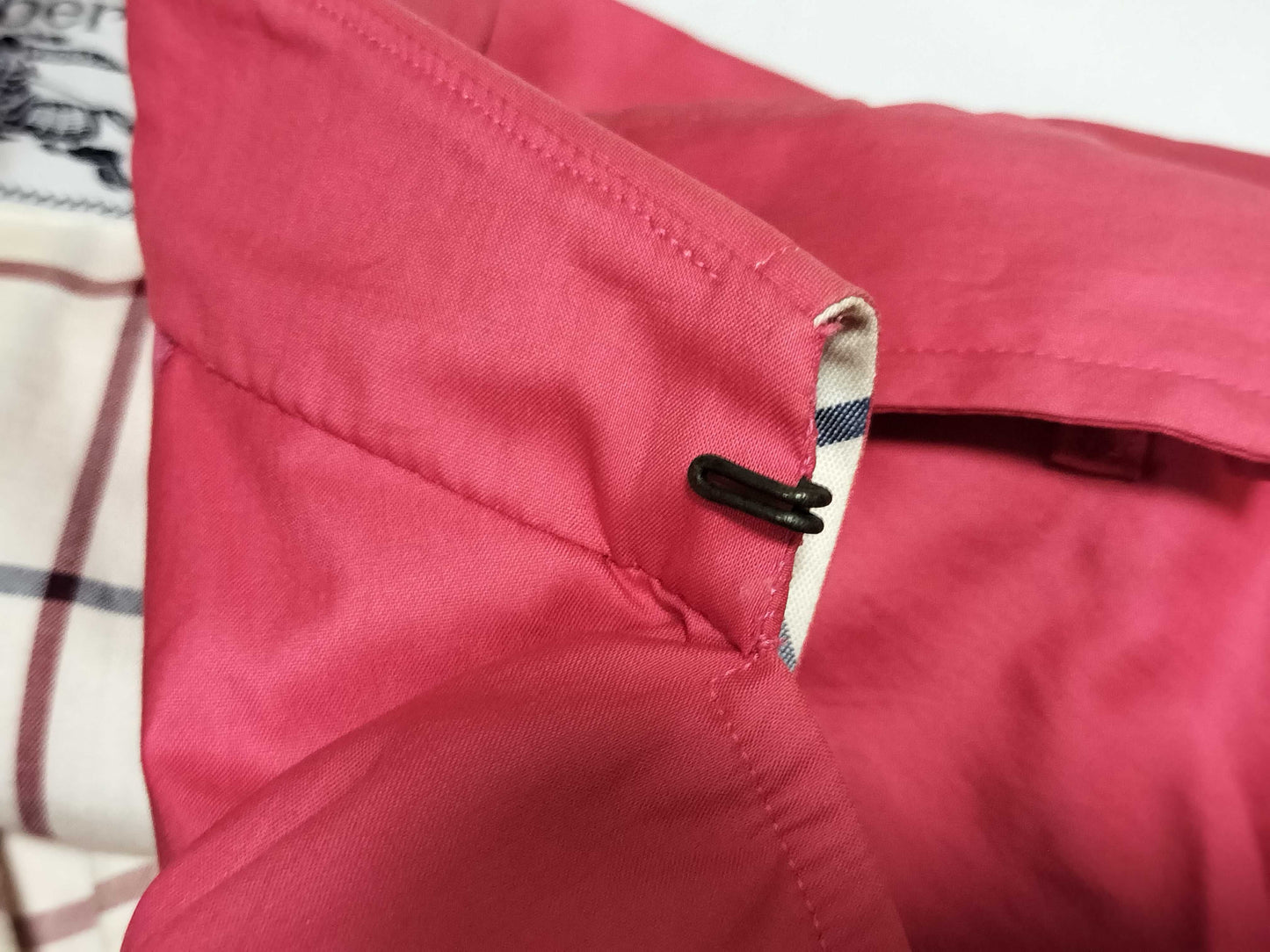 BURBERRY nylon trench coat pink coat