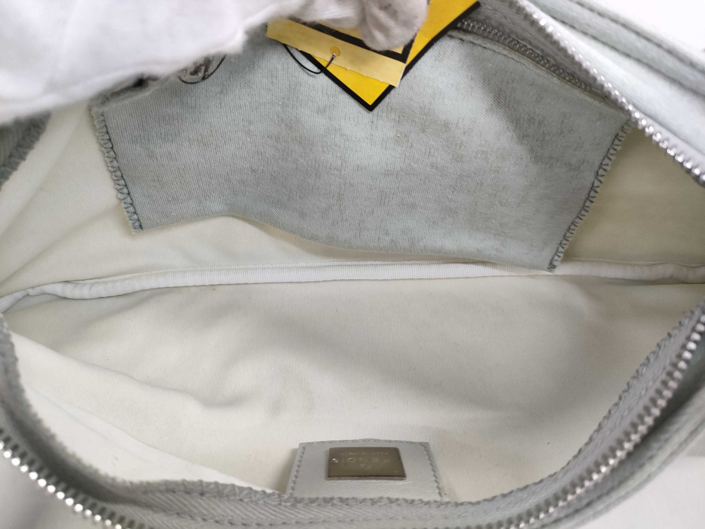 FENDI Mamma Cotton One-Shoulder Shoulder Bag with Tag