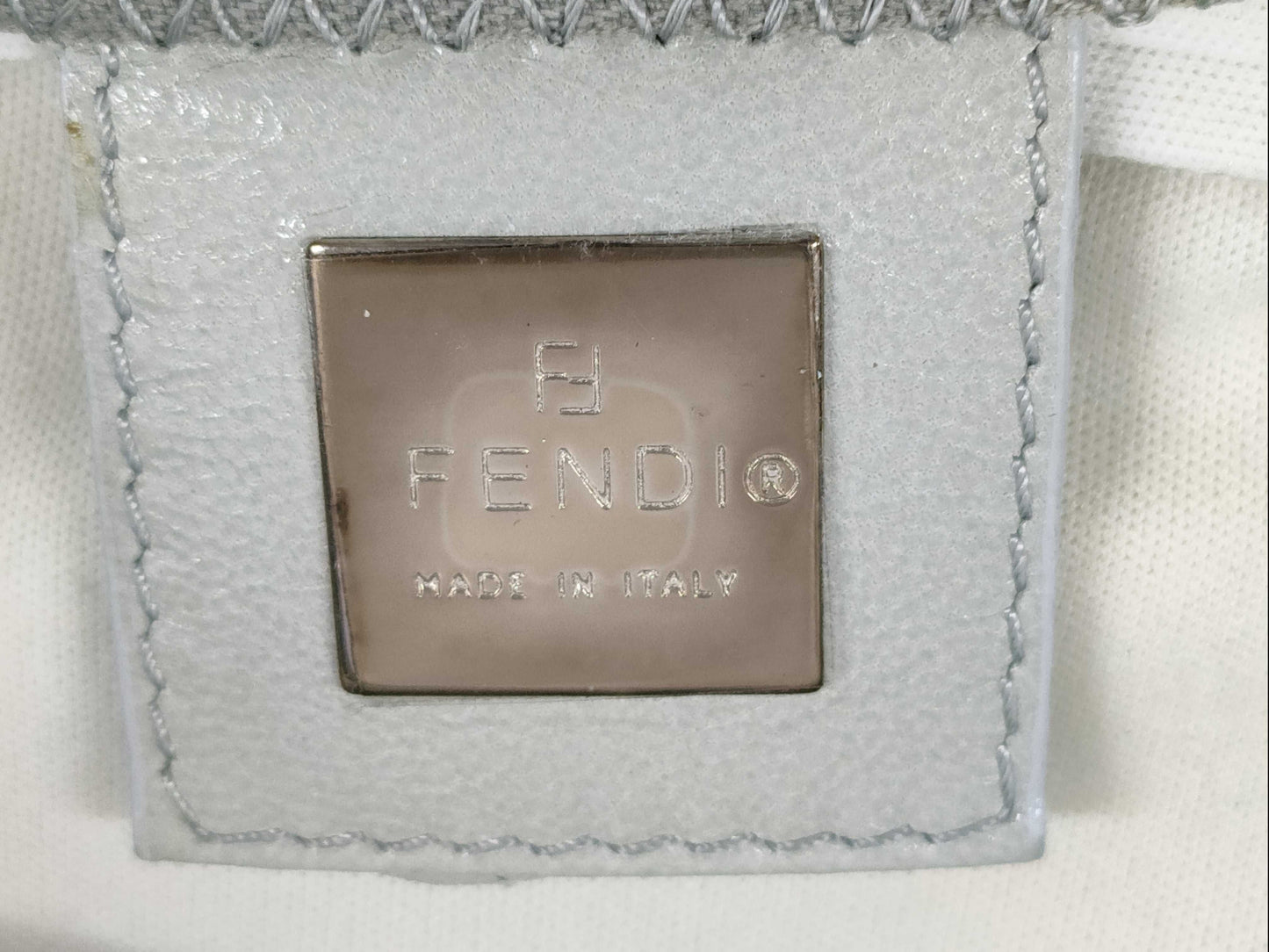FENDI Mamma Cotton One-Shoulder Shoulder Bag with Tag