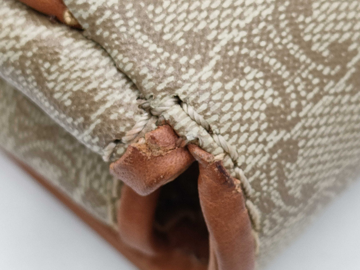 CELINE Second/Clutch Bag/Beige Second Bag