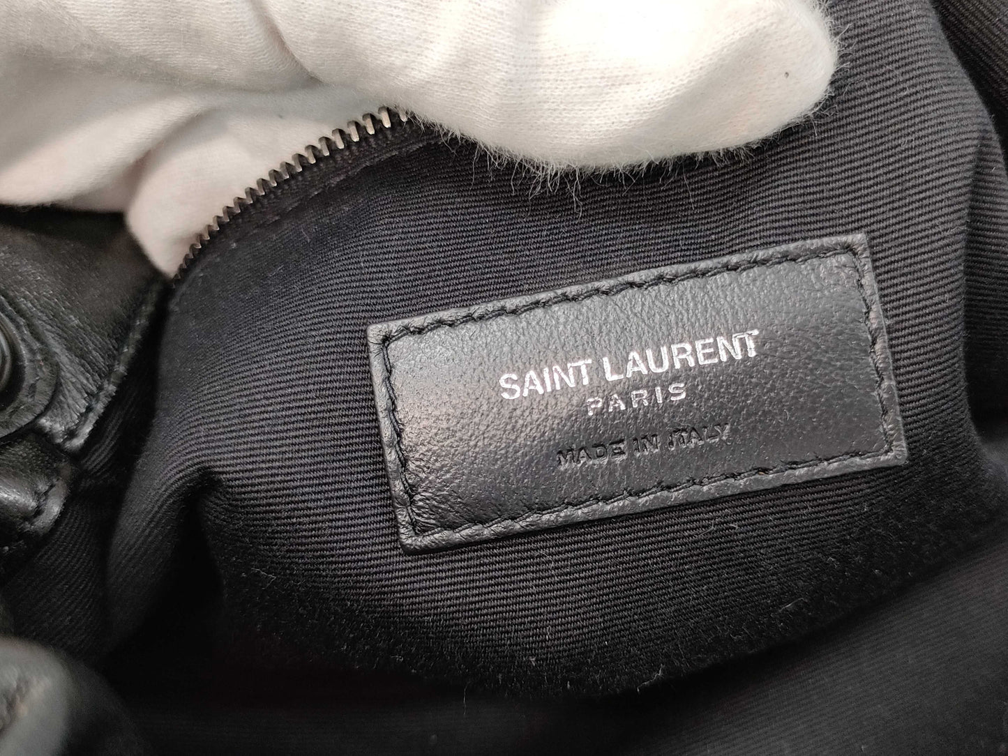 Yves Saint Laurent Teddy Drawstring Chain Shoulder Bag