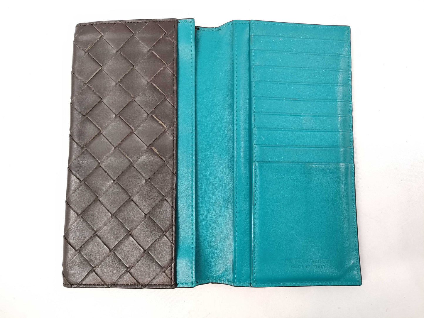 BOTTEGA VENETA Intrecciato Bifold Long Wallet with Billfold