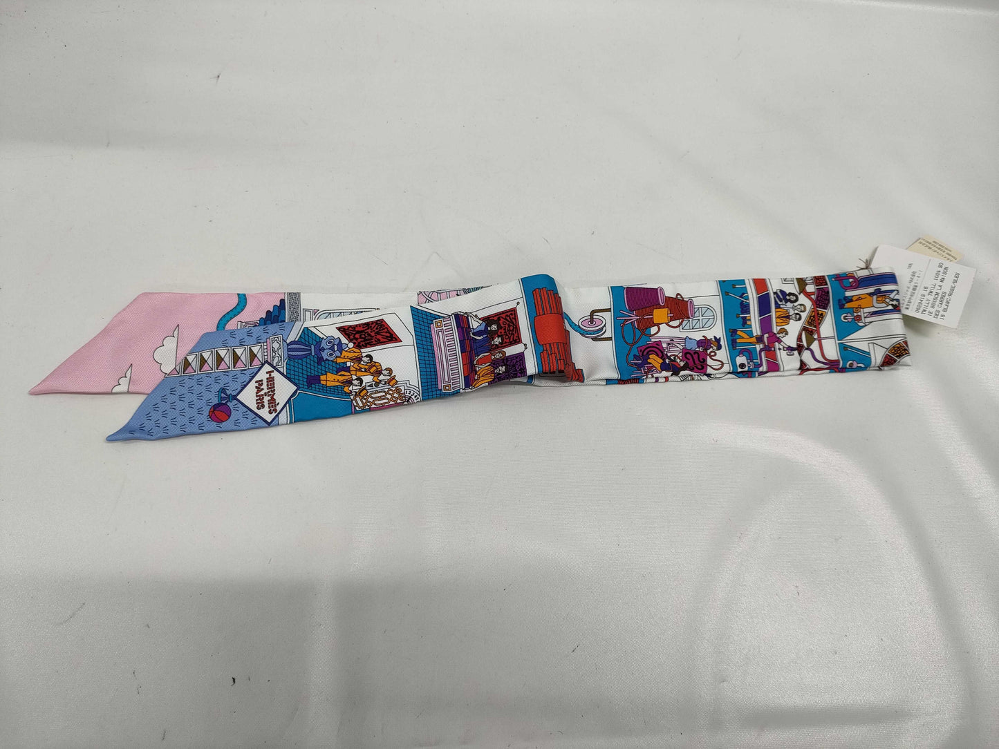 HERMES Twilly Maison Decalle Scarf