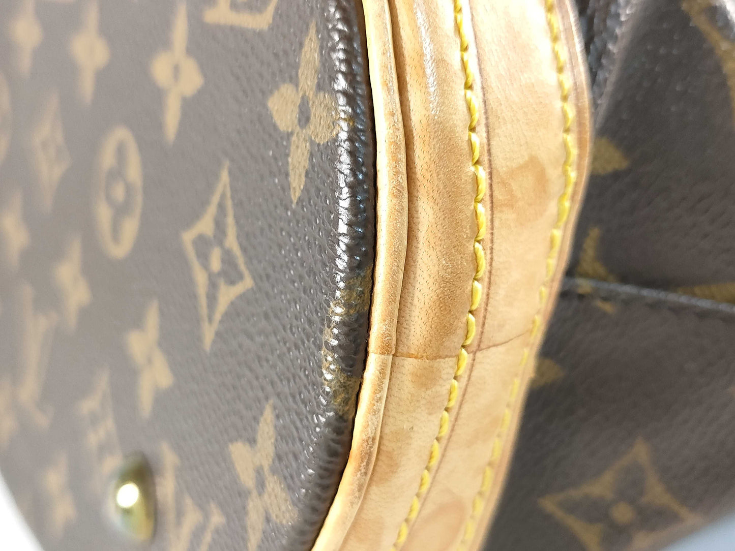 LOUIS VUITTON FL0061 Monogram M42238 Petit Bucket Tote Bag