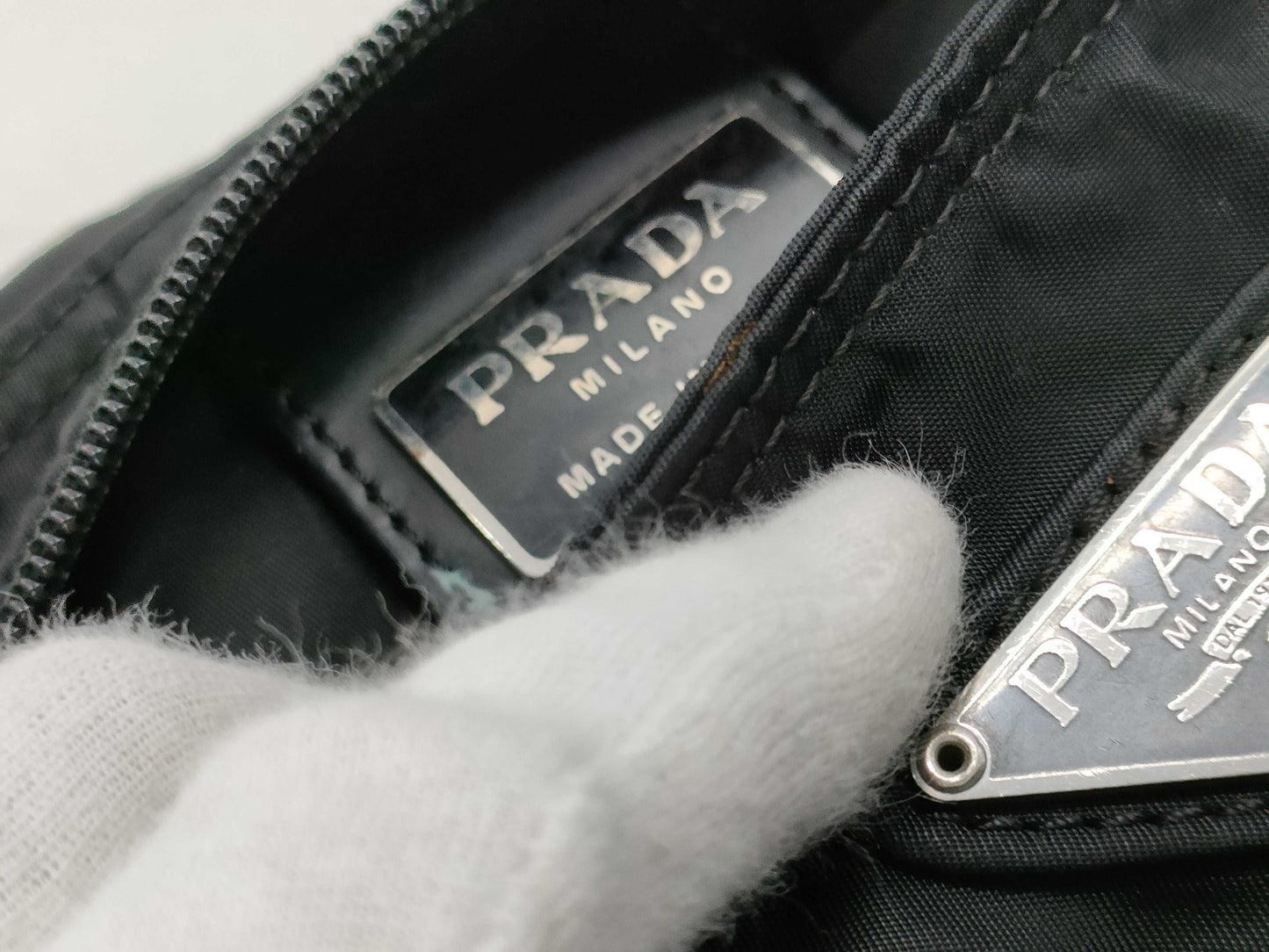PRADA nylon shoulder bag