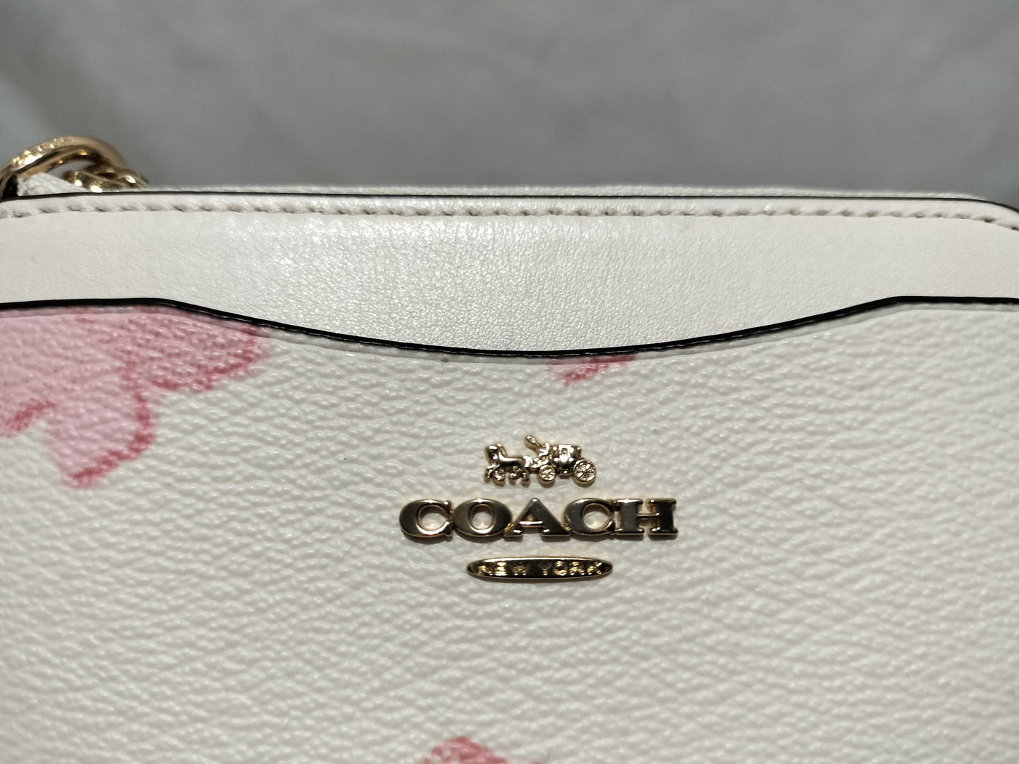 COACH Floral Print Fragment Case Coin Case